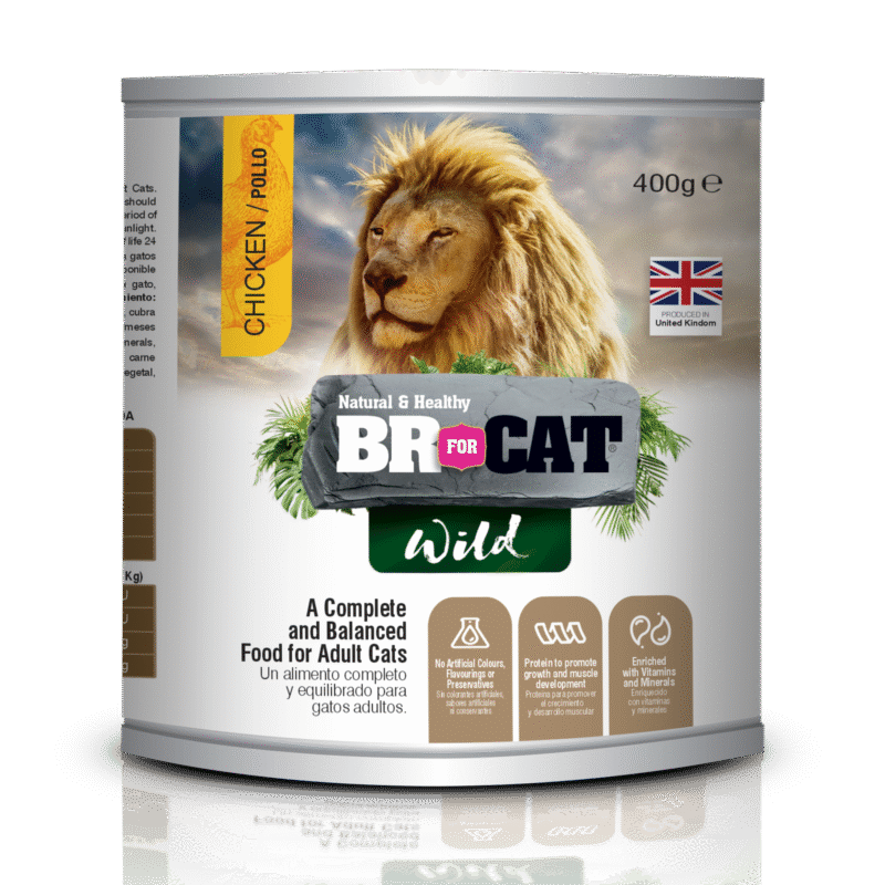 Alimento húmedo para gato, Br for cat wild en lata 400g