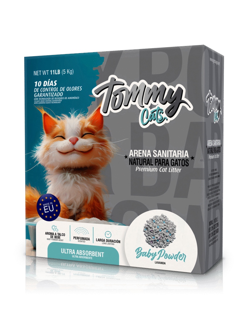 CAJA DE ARENA TOMMY CATS BABY POWER