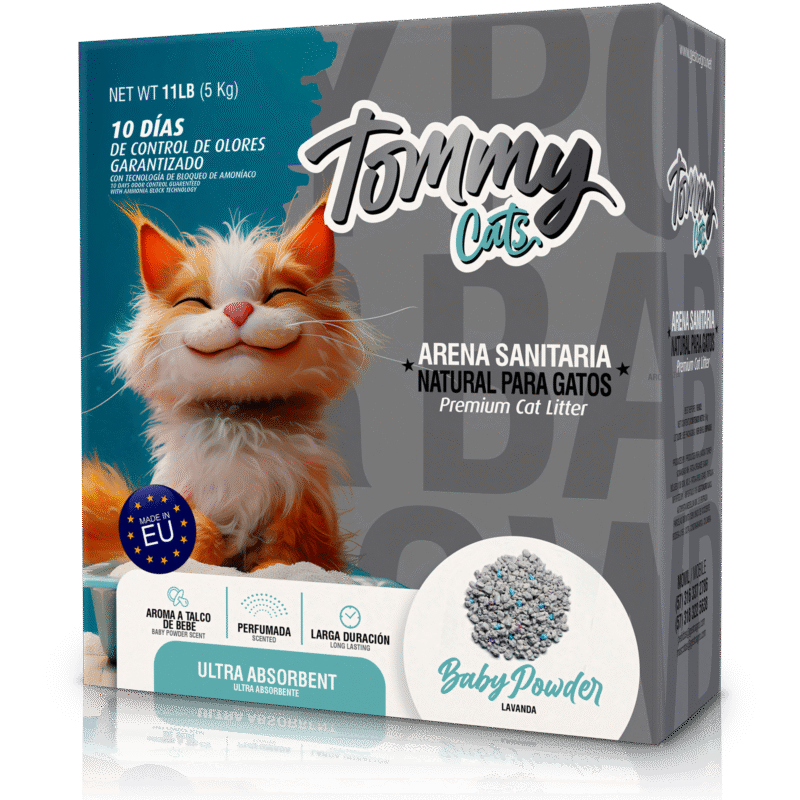 CAJA DE ARENA TOMMY CATS BABY POWER