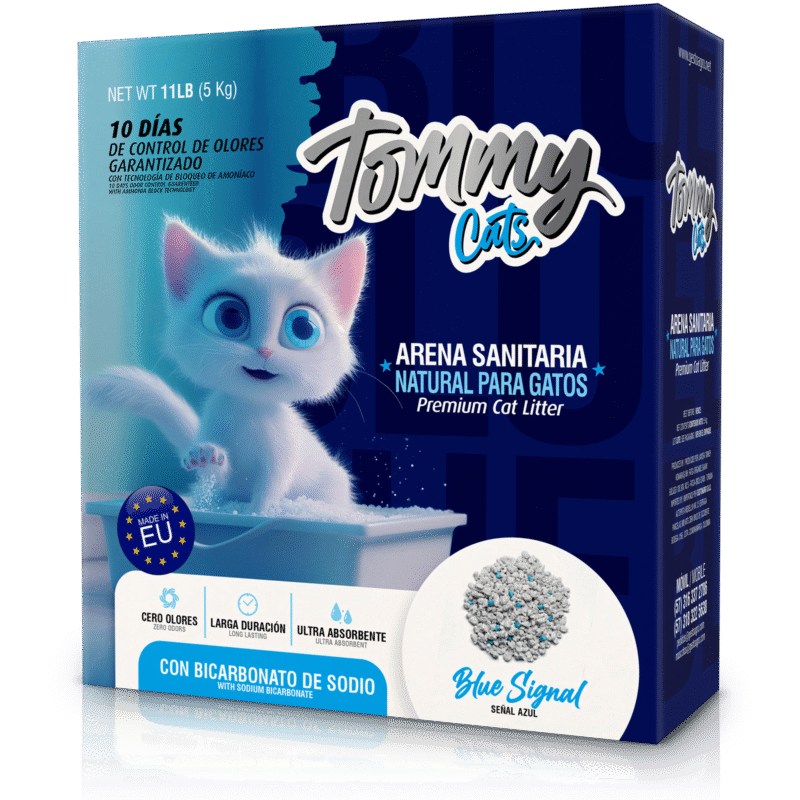 CAJA DE ARENA TOMMY CATS BLUE SIGNAL