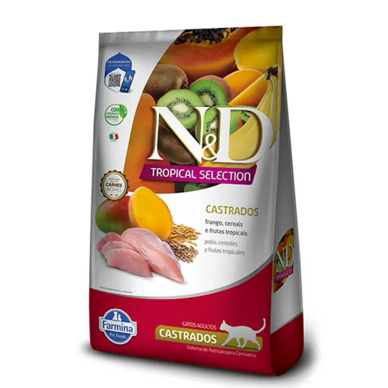 Alimento natural para gato castrado pollo NyD