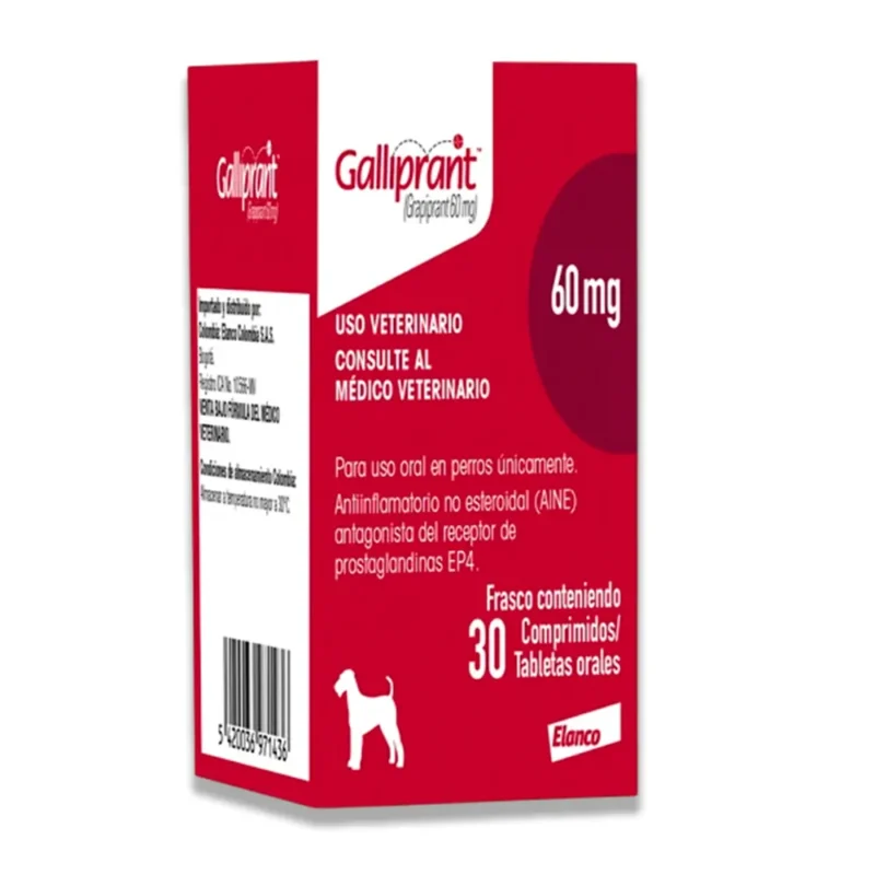 Antiinflamatorio para perro Galliprant 60 Mg