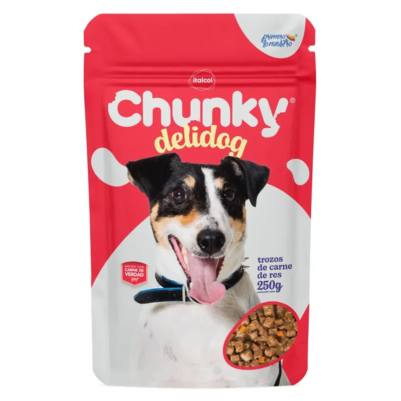 todas las razas Chunky pouch trozos res