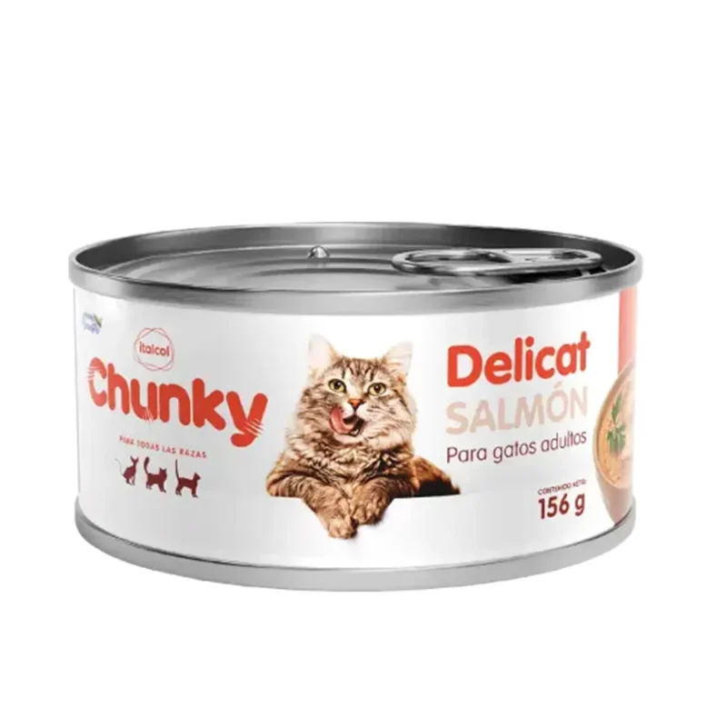 Alimento húmedo para gato Chunky Delicat paté en lata