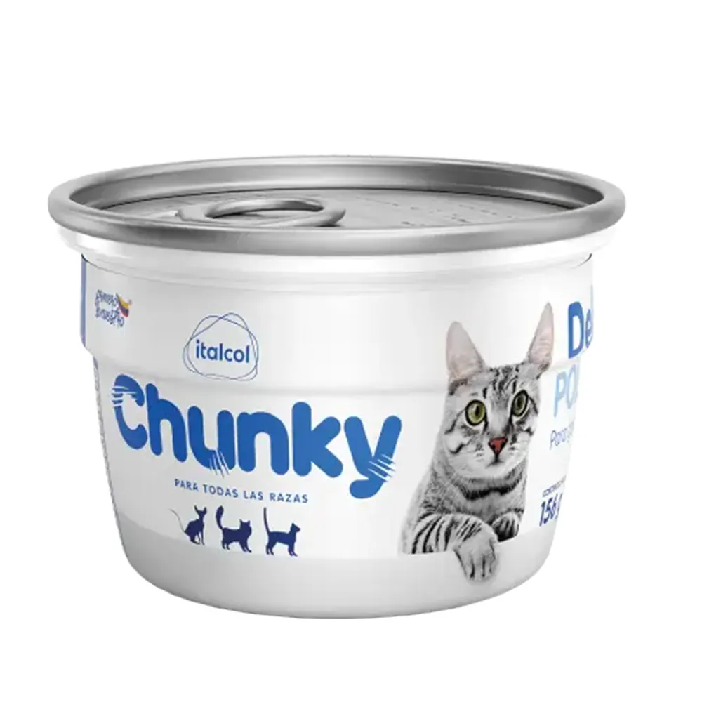 chunky-delicat-pollo-pote- Alimento húmedo para gato Chunky Delicat paté en pote