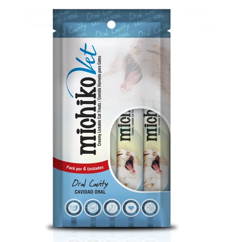 Suplemento nutricional para gato Michiko vet cavidad oral