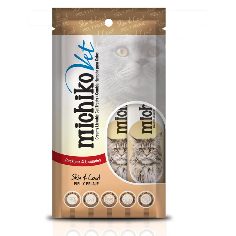 Suplemento nutricional para gato, Michiko vet piel y pelaje