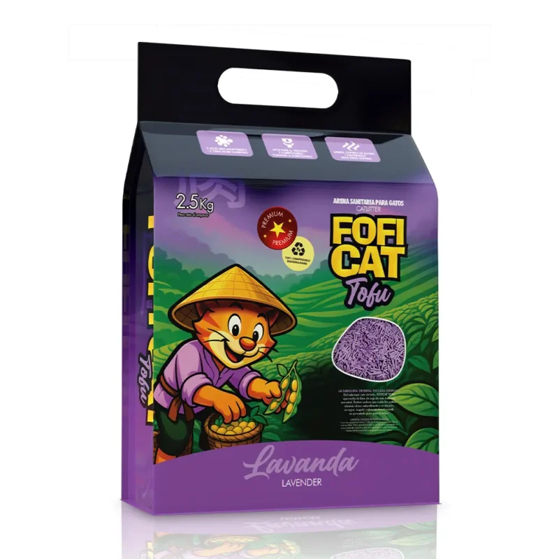 Ecológica de tofu para gato Fofi Cat