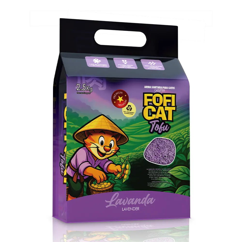 Ecológica de tofu para gato Fofi Cat