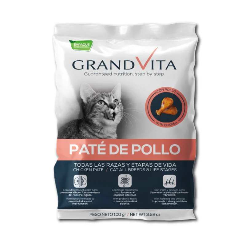 Alimento humedo para gato Grand vita pate
