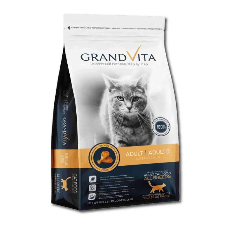 para gato adulto Grand vita pollo