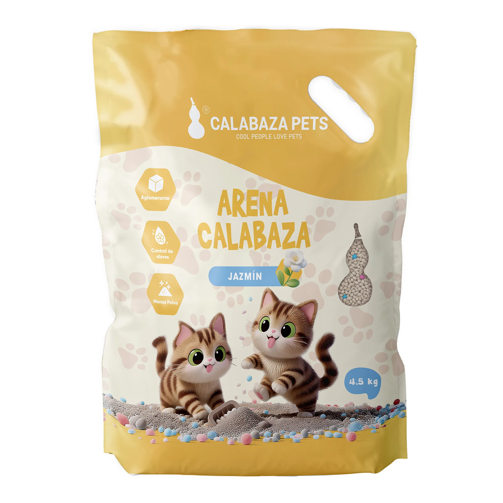 Arena calabaza jazmin Calabaza pets aroma a jazmin