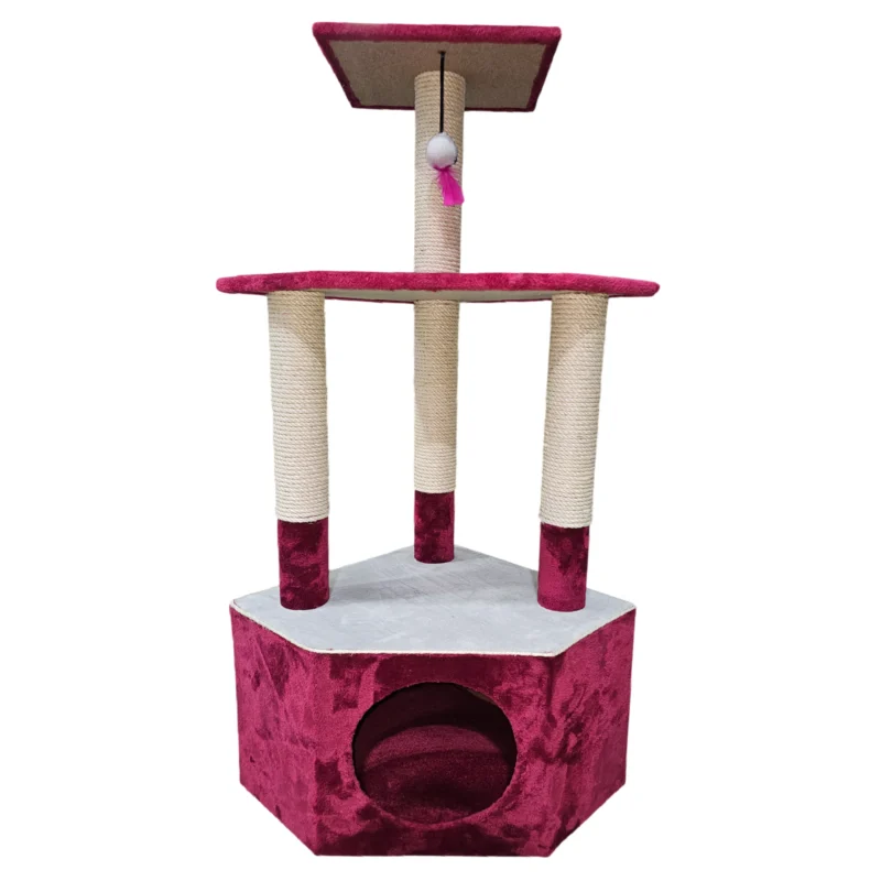 Gimnasio para gato de 3 pisos