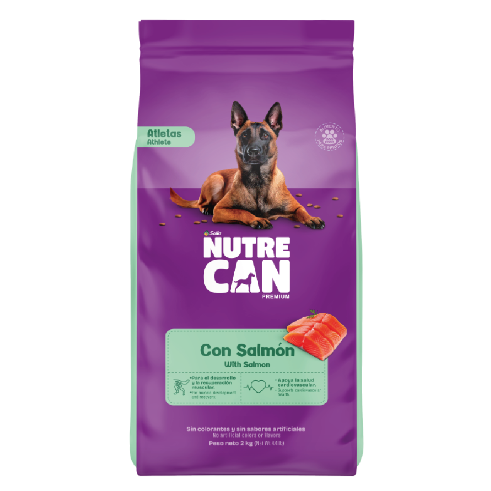 Alimento para perro adulto Nutrecan atleta salmón