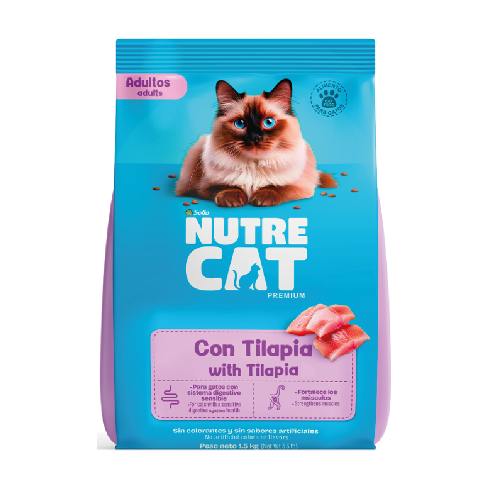 Nutre-cat-tilapia Alimento para gato adulto Nutrecat tilapia