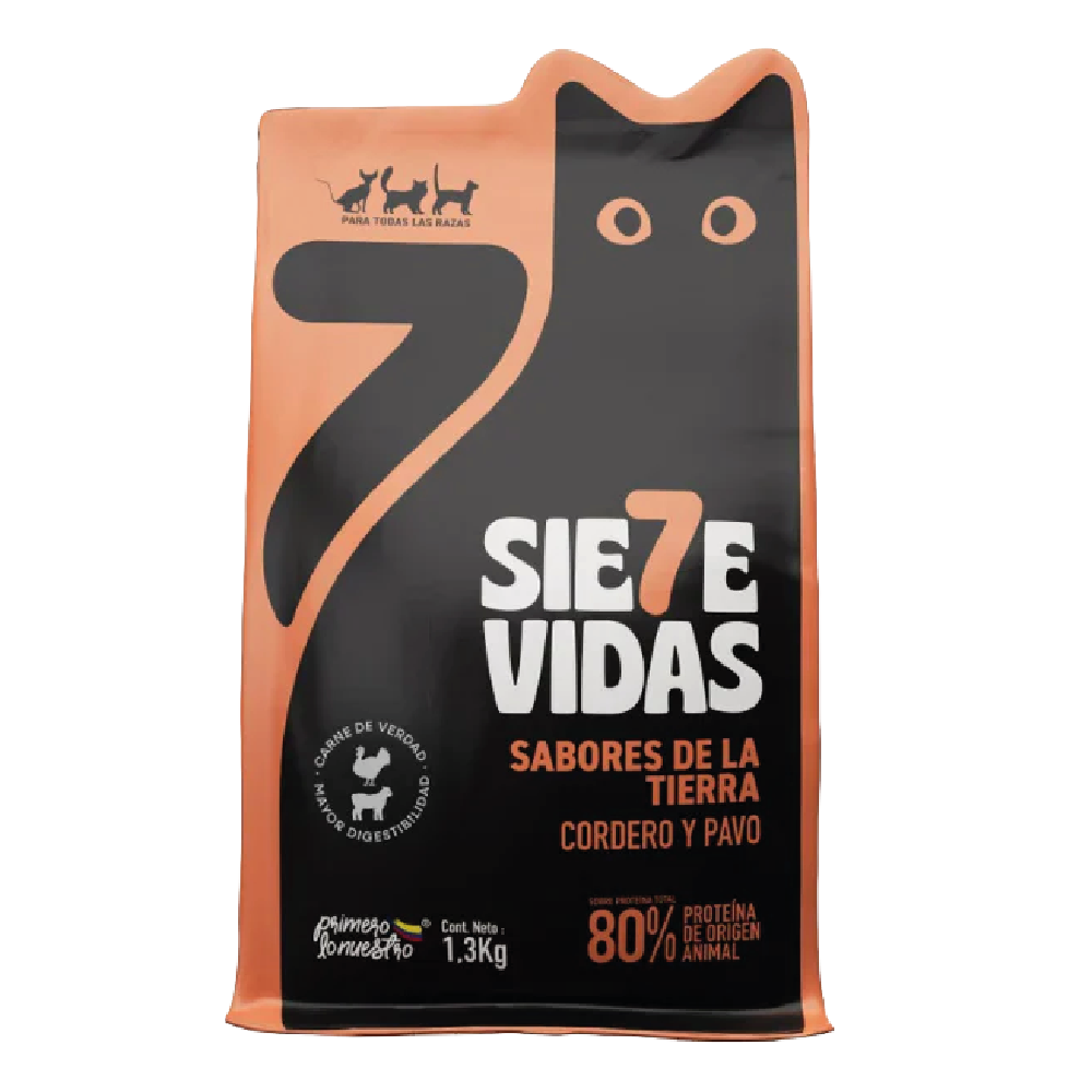 siete-vidas-cordero-pavo Gato adulto Siete Vidas Cordero y Pavo